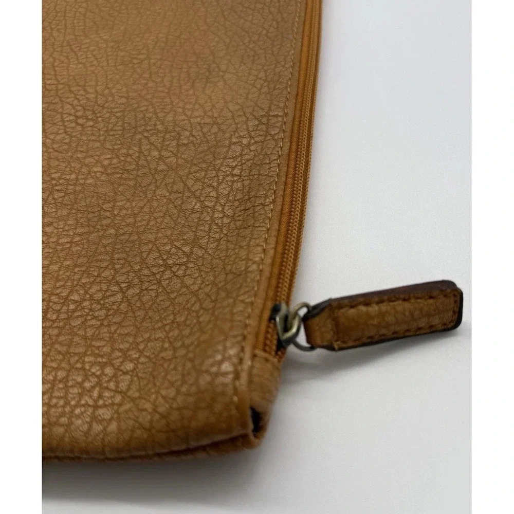 Free People Vegan Cracked Leather Large Tote/Cosmetic/Laptop Computer Bag